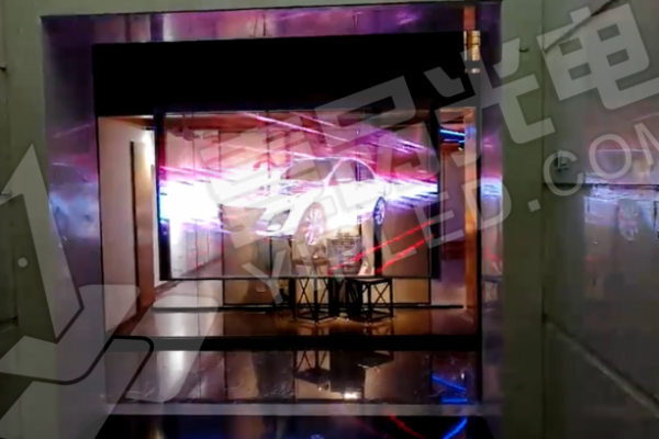 壹品光電 · LED玉屏系列-河南光同量企業展廳透明屏